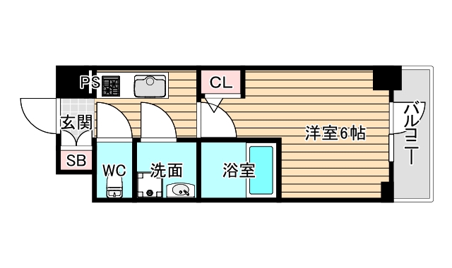 エスリード弁天町NORTH RESIDENCEの間取り