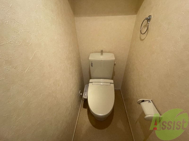 トイレ　トイレはウォシュレット付きなので、安心ですね。