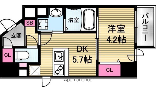 1DK Mansion in Chuo-ku, Osaka — photo 2 of 3