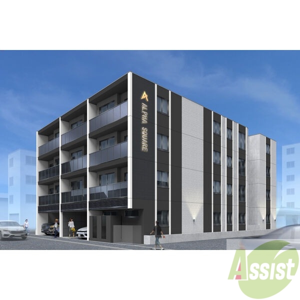 建物外観　外観予想パース　札幌市豊平区「アルファスクエア平岸ＥＡＳＴ」