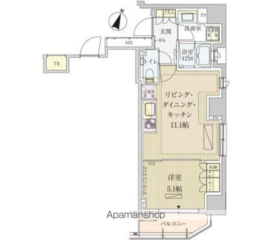 パークアクシス赤坂見附の間取り写真