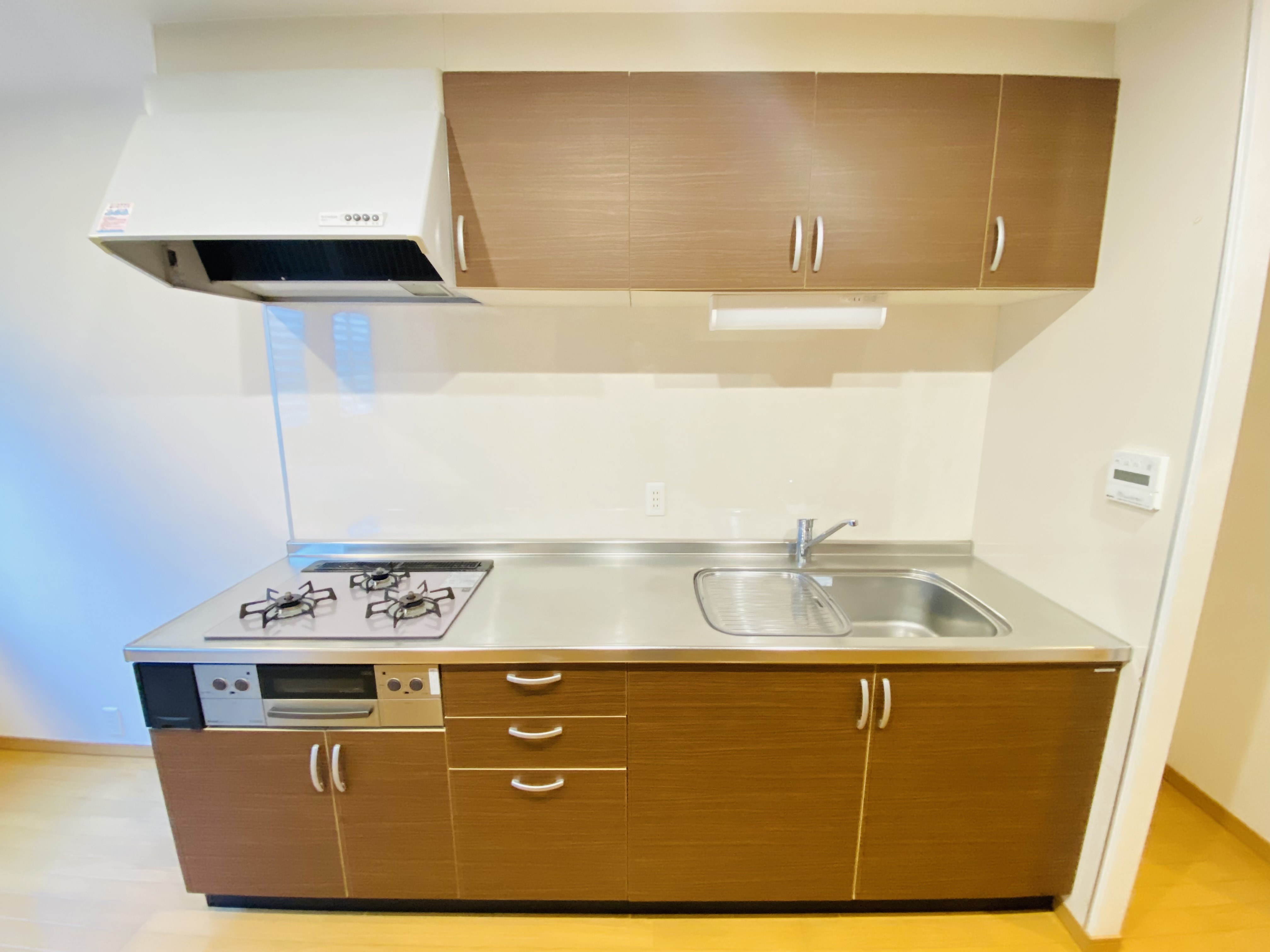 キッチン　使いやすいシステムガスキッチン