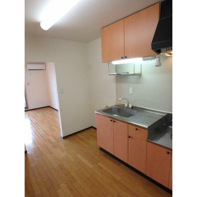 キッチン　２口ガスコンロ設置可