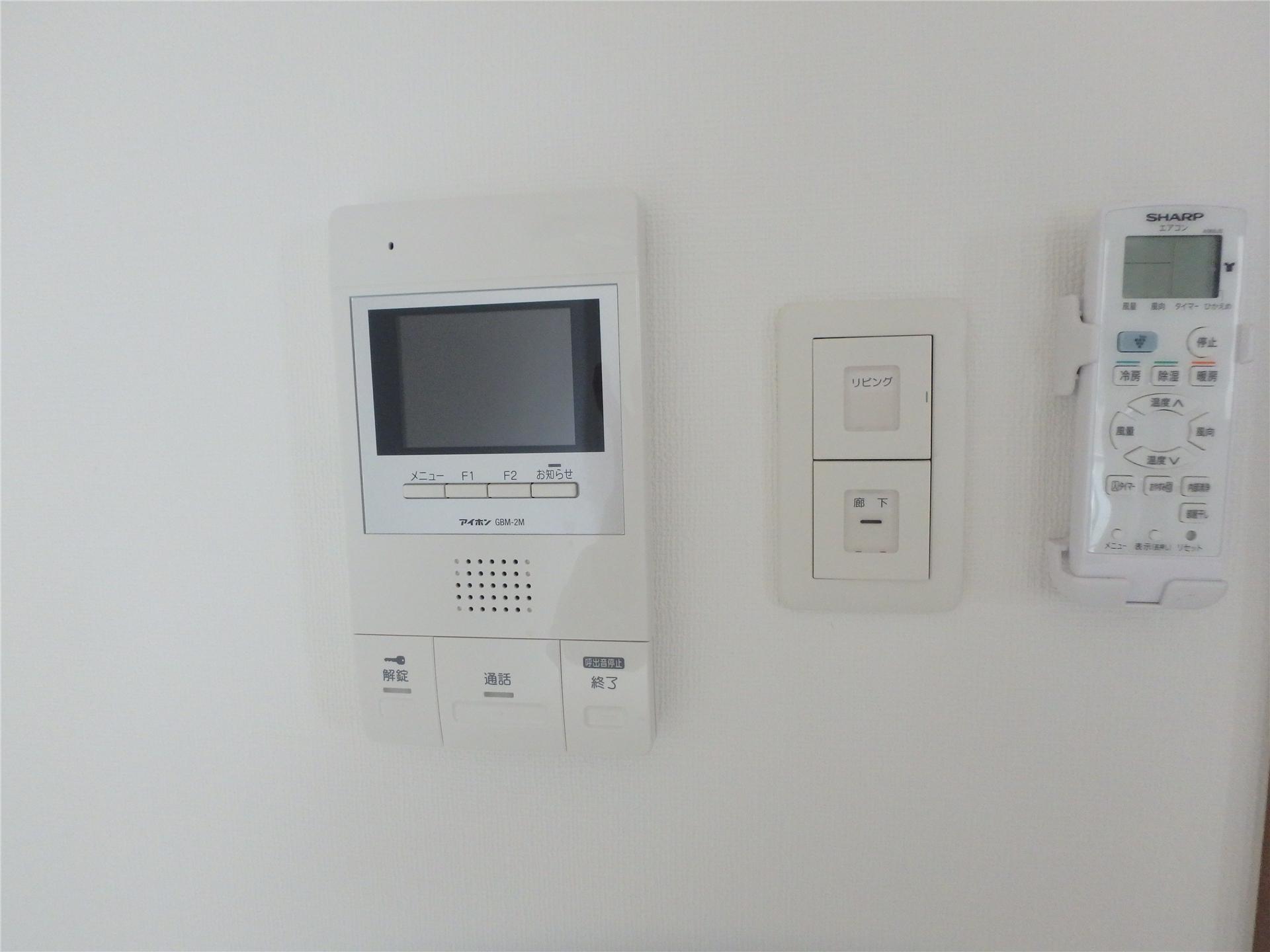 セキュリティ　TVモニターホン付きです