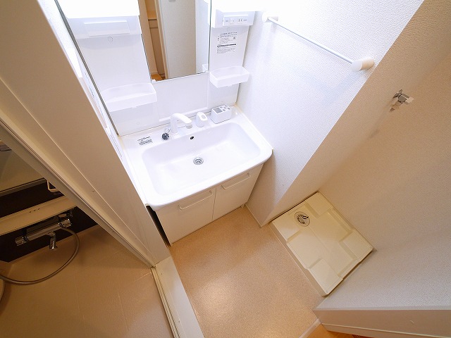 洗面設備　広い洗面スペース