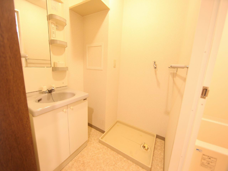 洗面設備　脱衣所　独立洗面台　収納スペース有