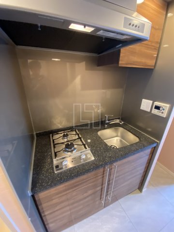 キッチン　プライマル靭本町　2口ガスシステムキッチン