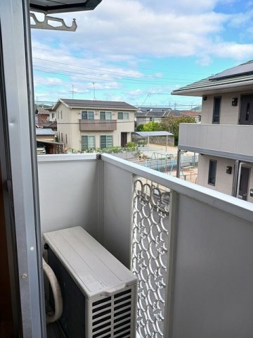 バルコニー　外からの目が気にならないバルコニーで洗濯物が干せます