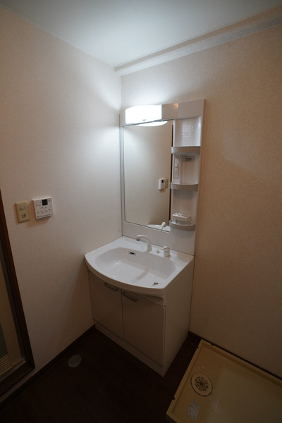 洗面設備　同じ建物の別なお部屋