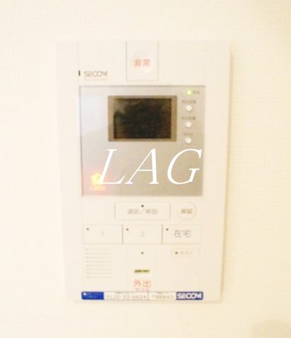 セキュリティ　モニター付きインターフォンです。