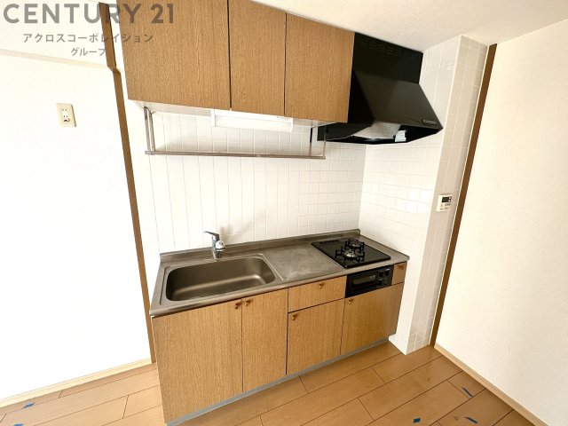 キッチン　2口ガスコンロ付きシステムキッチンです！