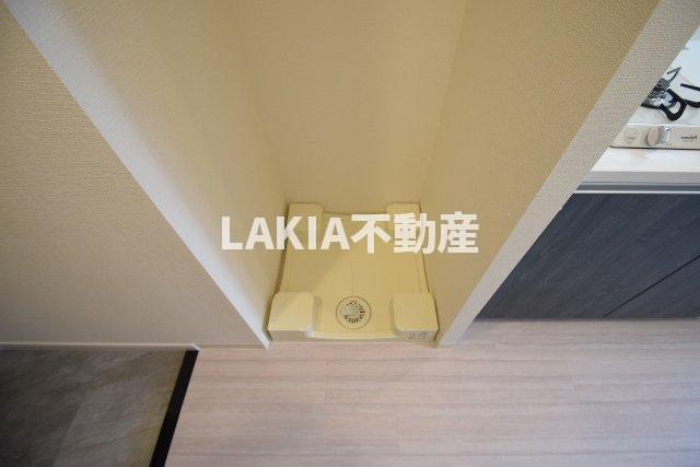 その他設備　洗濯機置き場です。一人暮らし用の洗濯機は充分入ります。 スタ