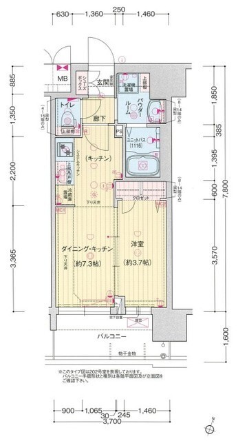 プレサンス塚本ミッドネクストの間取り写真