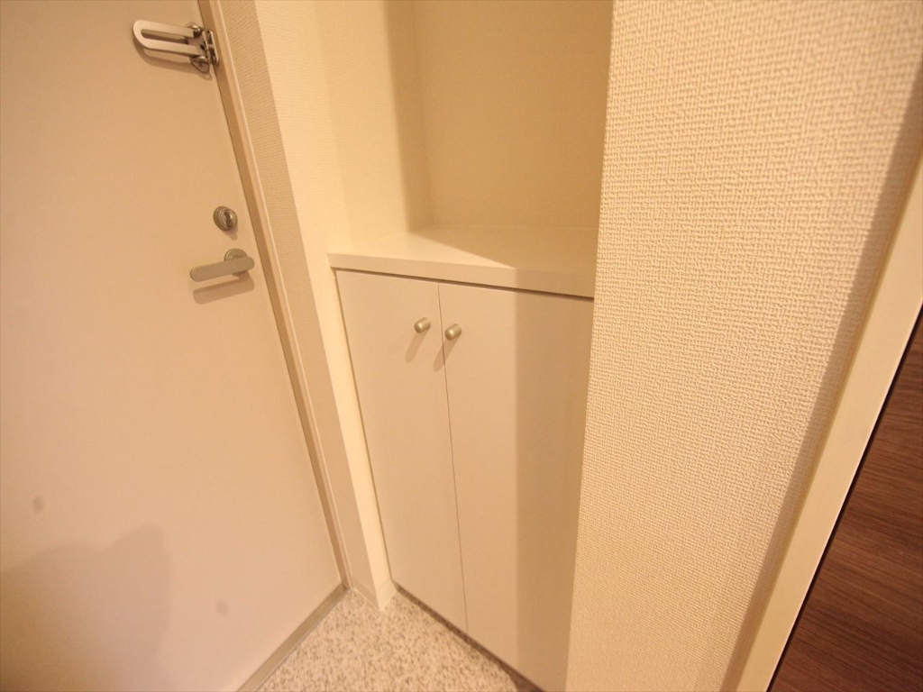 玄関　玄関　シューズボックス付