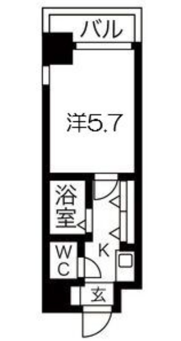 エステムコート大阪城南の間取り写真