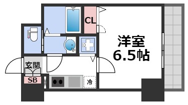 ＪＲ大阪環状線 京橋駅 徒歩6分 7階建 築8年の間取り写真