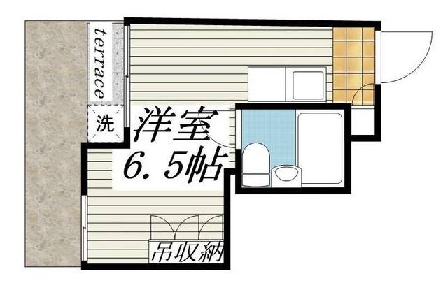 東急田園都市線 池尻大橋駅 徒歩10分 4階建 築44年の間取り写真