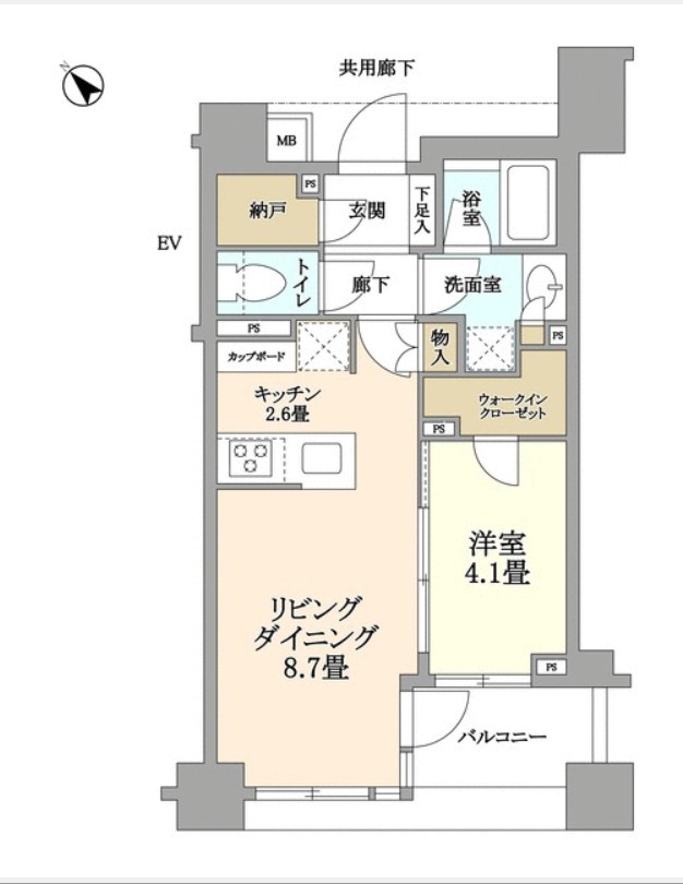 Brillia武蔵小山idの間取り写真