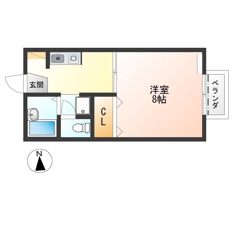 クライムハイツB棟の間取り写真
