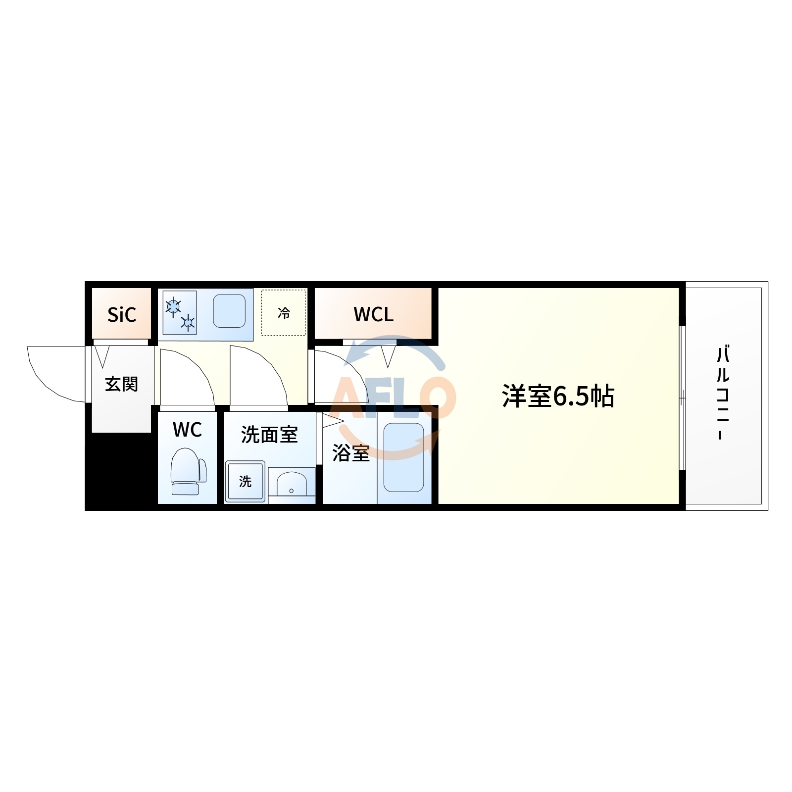 LUMINOUS三国本町の間取り写真