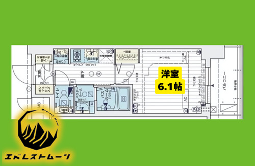 地下鉄鶴舞線 大須観音駅 徒歩4分 15階建 築8年の間取り写真