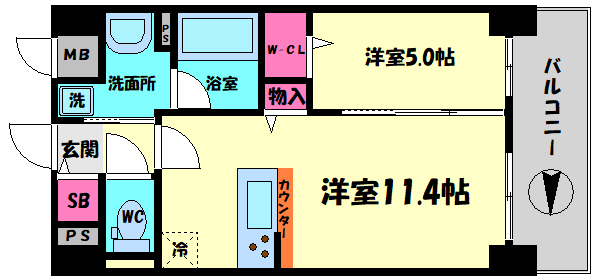 グランパシフィック花園Luxeの間取り写真