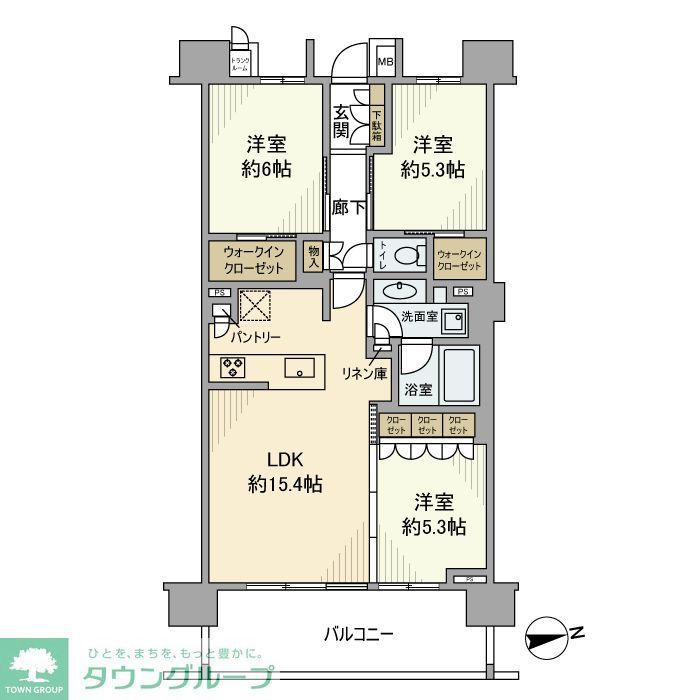 Brillia品川南大井の間取り写真