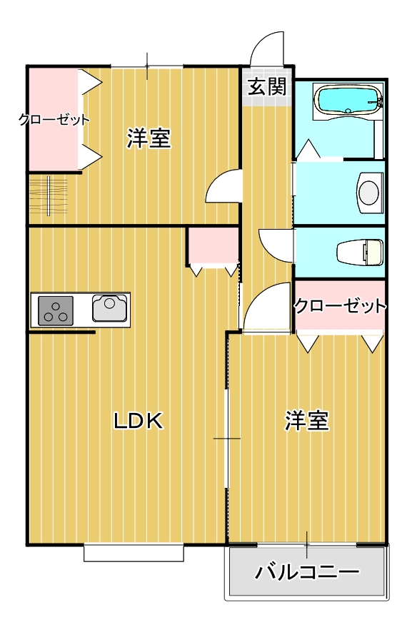 シャンボール・ド・クレA棟の間取り