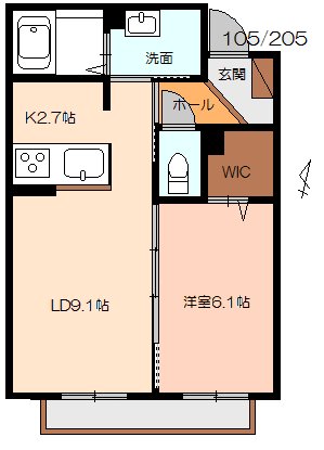 グラン・ブルーAの間取り