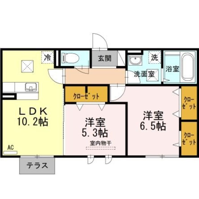 D－Room後藤寺Ａの間取り