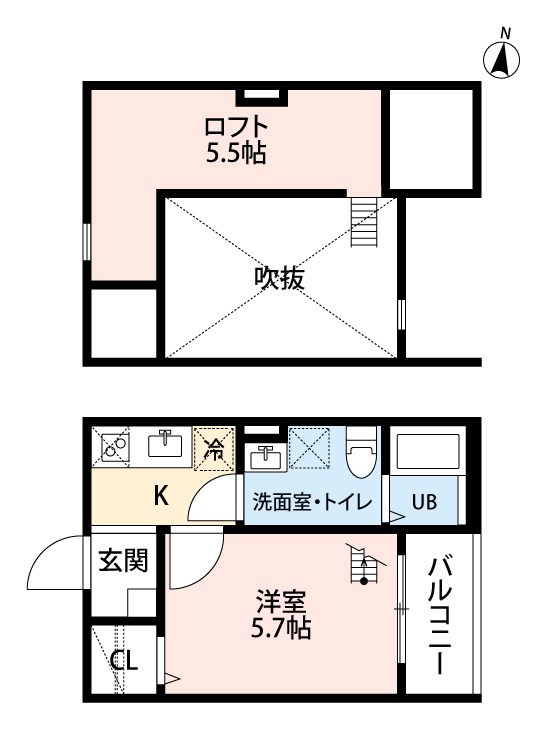 Pastoso　K（パストーソＫ）の間取り