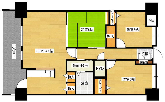 アーバンライフ相田の間取り