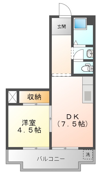 ロイヤルハイツ白子駅の間取り