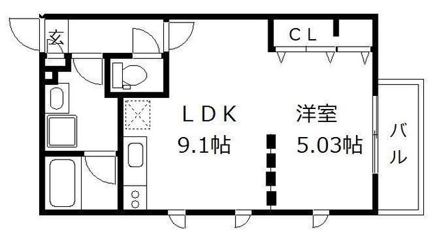 Branche平尾の間取り