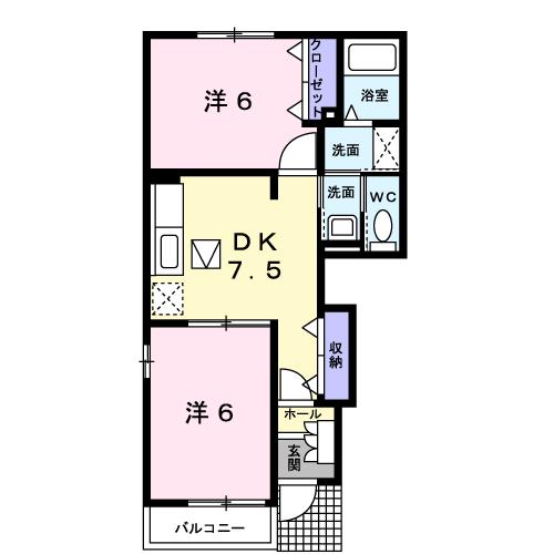 【多気郡明和町大字馬之上のアパートの間取り】