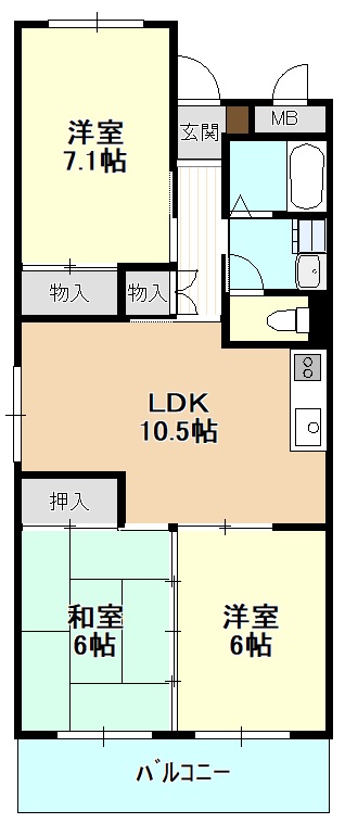 パークシティＴ・Ｓの間取り