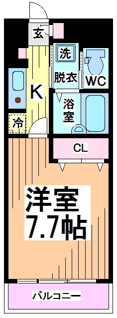 渋谷区笹塚のマンションの間取り