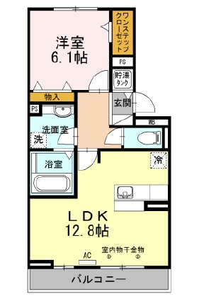 グランデタカオカCの間取り