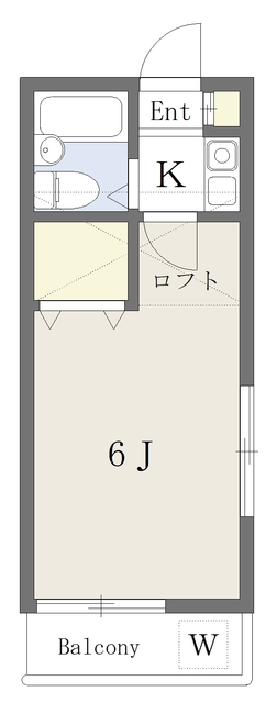 【習志野市大久保のアパートの間取り】