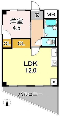 NKNマンションの間取り