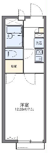 レオパレスメルベーユ泉の間取り