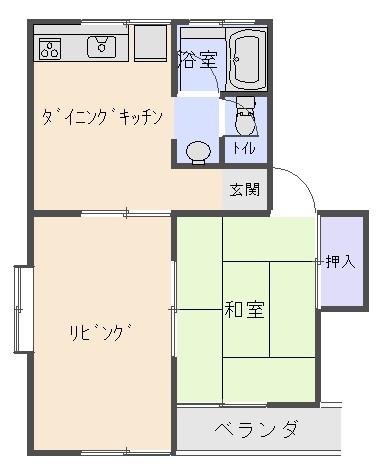 木更津市万石のアパートの間取り