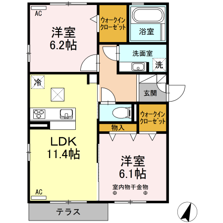 ヒトツバタゴの間取り