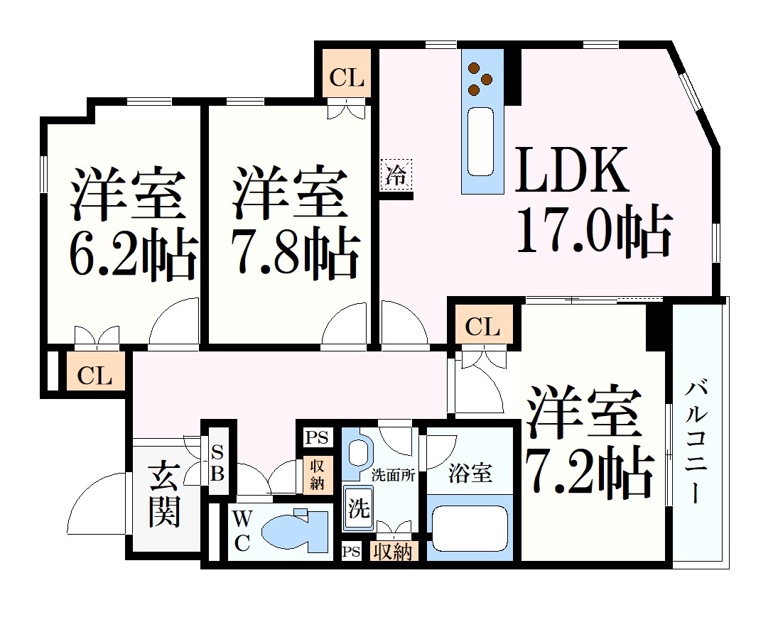 【ミレーネ芦屋東山の間取り】