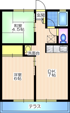 シティハイム　ベルメゾンＤの間取り