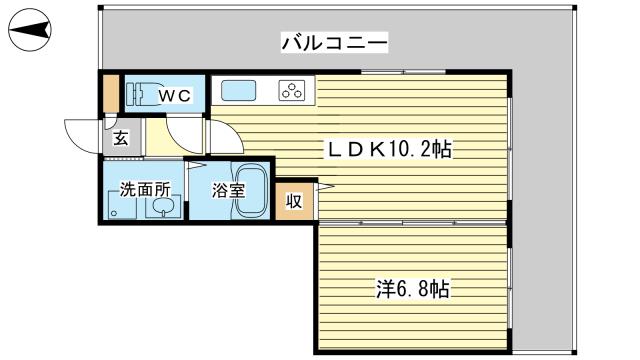 【ネオクオーツ幸　弐番館の間取り】