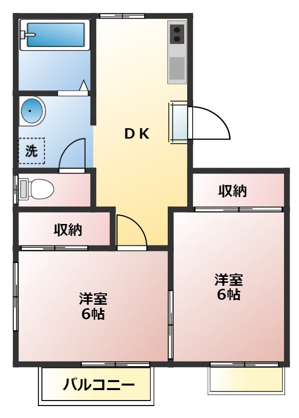 北佐久郡軽井沢町大字長倉のアパートの間取り