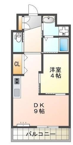 鹿児島市武のマンションの間取り