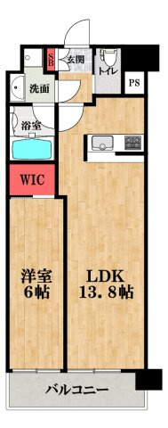 大阪市浪速区元町のマンションの間取り