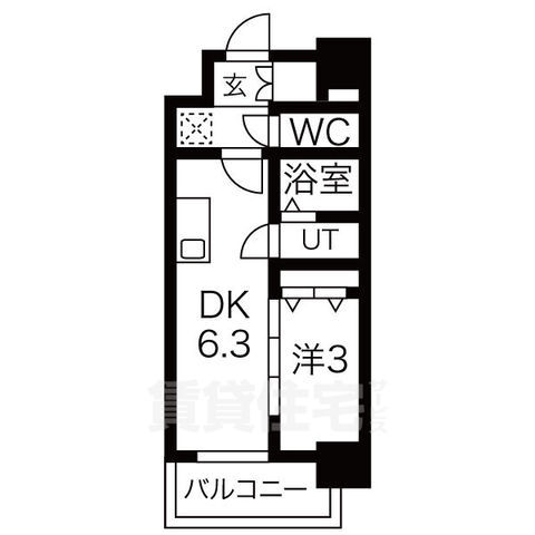 メイクスWアート名駅南3の間取り